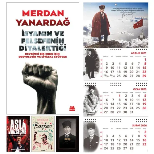 İsyanın ve Felsefenin Diyalektiği  - Asla Vazgeçme ve Yalnız Değilsin Başkan - Kalpaklı Ajanda - Sakarya Duvar Takvimi