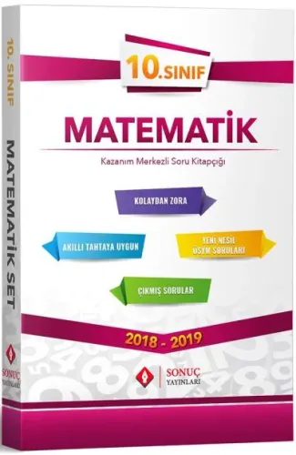 Sonuç 10. Sınıf Matematik Modüler Set 2018-2019