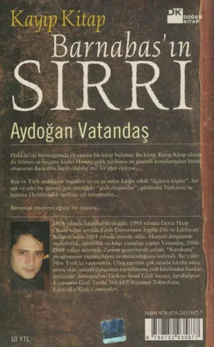 Kayıp Kitap Barnabas'ın Sırrı Aydoğan Vatandaş Doğan Kitap %55 indirim