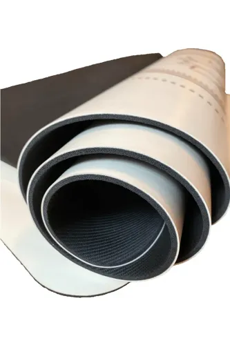 Rubber Yoga-Pilates Mat Golden Line 4 mm Lotus Beyaz