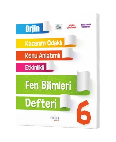 Orjin 6. Sınıf Fen Bilimleri Akıllı Defter