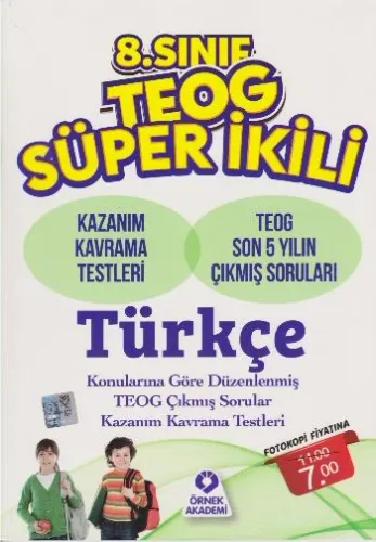 KAMPANYALI - Örnek Akademi 8. Sınıf TEOG Süper İkili Türkçe Komisyon KAMPANYALI - Örnek Akademi 8. Sınıf TEOG Süper İkili Türkçe Komisyon