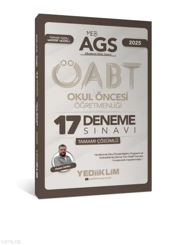 Yediiklim Yayınları 2025 MEB AGS ÖABT Okul Öncesi Öğretmenliği Tamamı 