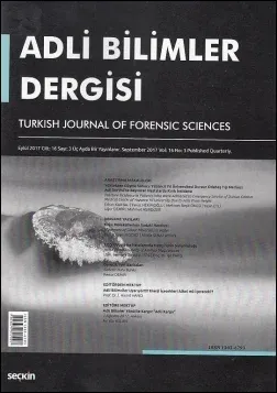 Adli Bilimler Dergisi Cilt: 16 Sayı: 3 Eylül 2017