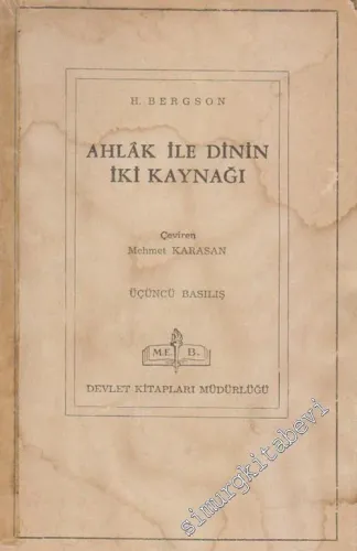 Ahlak ile Dinin İki Kaynağı -        1967