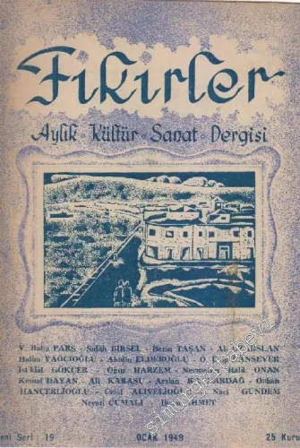 Fikirler Aylık Kültür ve Sanat Dergisi - Sayı: 19 - Yeni Seri      Ocak
