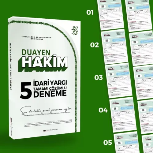Yakın Eğitim Yayınları DUAYEN İdari Hakimlik Tamamı Çözümlü 5 Deneme