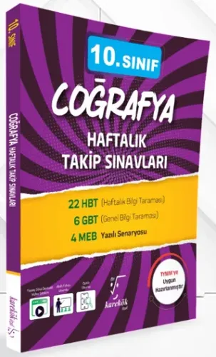 Karekök Yayınları 10. Sınıf Coğrafya Haftalık Takip Sınavları