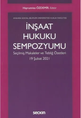 İnşaat Hukuku Sempozyumu