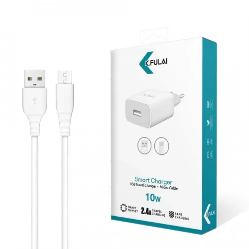 KA-01M 10W Şarj Adaptörü + Micro USB Kablo