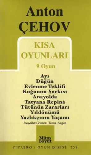 Kısa Oyunları - Anton Çehov