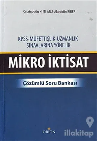 KPSS - Müfettişlik, Uzmanlık Sınavlarına Yönelik Mikro İktisat
