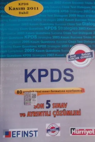 KPDS Son 5 Sınav ve Ayrıntılı Çözümleri