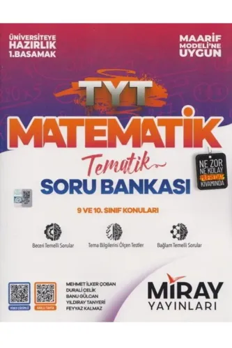MİRAY TYT MATEMATİK SORU BANKASI MAARİF MODEL TEMATİK