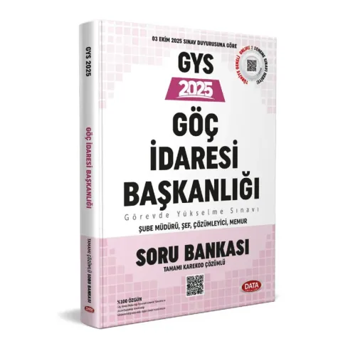 Data Yayınları 2025 Göç İdaresi Başkanlığı GYS Soru Bankası (Tamamı Ka