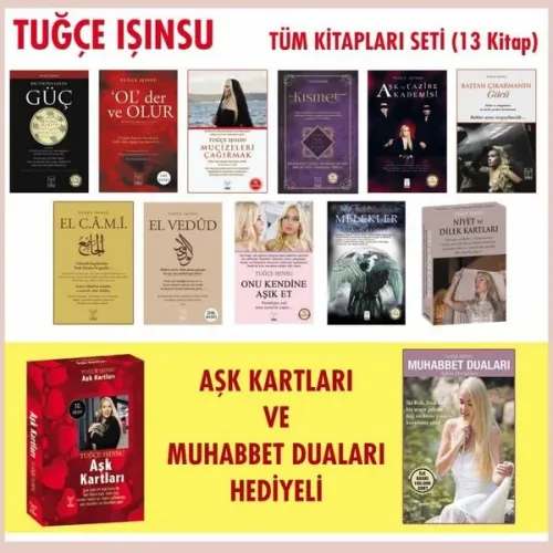 Tüm Kitapları Seti ( 11 Kitap)+(Aşk Kartları ve Muhabbet Duaları Hediyeli)