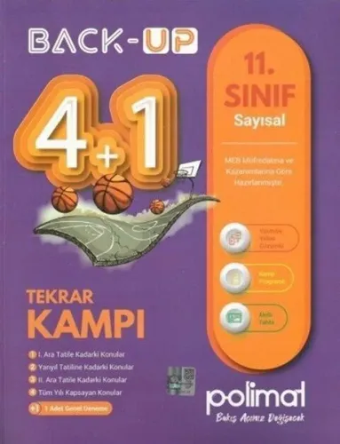 Polimat 11. Sınıf Back-Up 4+1 Kamp Kitabı - Sayısal