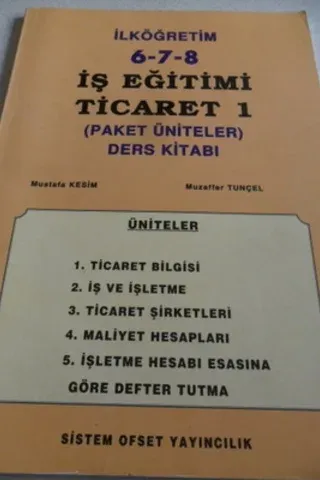 İş Eğitimi Ticaret 1