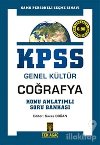 KPSS Genel Kültür Coğrafya Konu Anlatımlı Soru Bankası