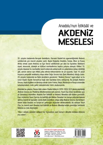 Anadolu'nun İstikbâli ve Akdeniz Meselesi Charles Vellay Anadolu'nun İstikbâli ve Akdeniz Meselesi Charles Vellay