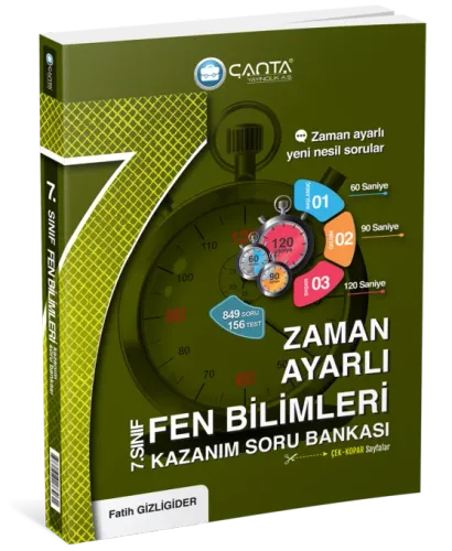 Çanta - 7.Sınıf Fen Bilimleri Zaman Ayarlı Kazanım Soru Bankası