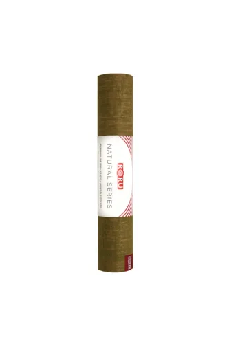 Doğal Jüt Kaplama Yeşil Yoga Mat