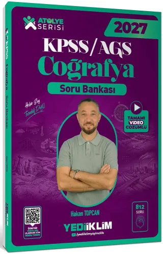 Yediiklim Yayınları 2027 KPSS AGS Atölye Serisi Genel Kültür Coğrafya 