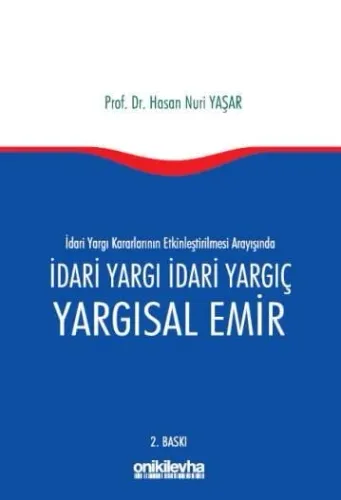 İdari Yargı İdari Yargıç ve Yargısal Emir