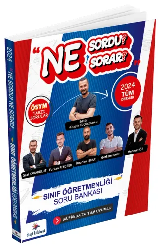 Dizgi Kitap Yayınları 2024 ÖABT Sınıf Öğretmenliği Ne Sordu Ne Sorar Soru Bankası Çözümlü