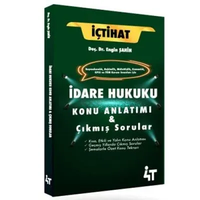 İdare Hukuku Konu Anlatımı & Çıkmış Sorular