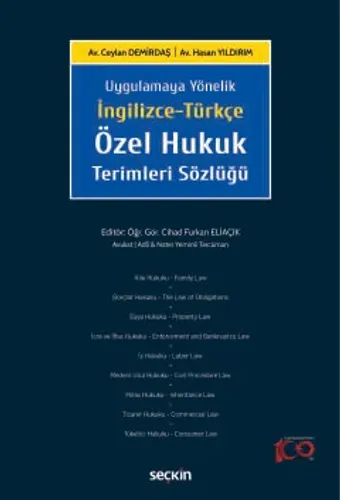 İngilizce–Türkçe Özel Hukuk Terimleri Sözlüğü