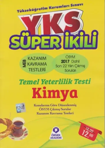 Örnek Akademi YKS TYT Süper İkili Kimya Soru Bankası -KAMPANYA