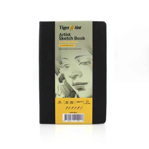Tigertint Eskiz Defteri Sert Kapak 140gr. A5 80yp. Siyah N:100140500