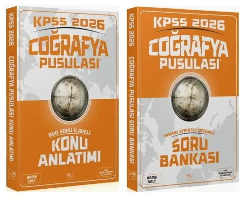 CBA Yayınları 2026 KPSS Coğrafya Pusulası Konu Anlatımı ve Soru Bankas