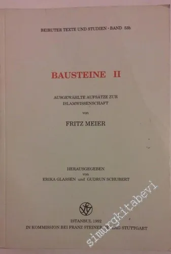 Bausteine 2: Ausgewählte Aufsätze zur Islamwissenschaft -        1992