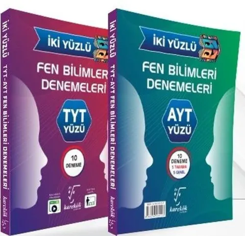 SÜPER FİYAT Karekök Yayınları TYT AYT Fen Bilimleri İki Yüzlü Deneme
