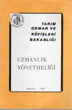 Tarım Orman ve Köyişleri Bakanlığı Uzmanlık Yönetmeliği