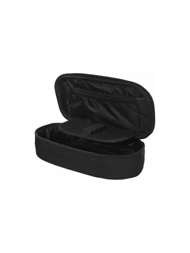 Bback Siyah Kumaş Oval Kalemlik