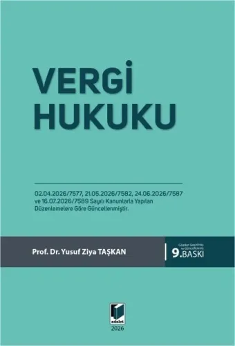 Vergi Hukuku Yusuf Ziya Taşkan