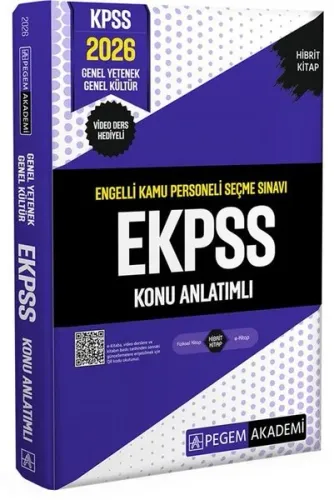 Pegem Yayınları 2026 EKPSS Engelli Kamu Personeli Seçme Sınavı Konu An