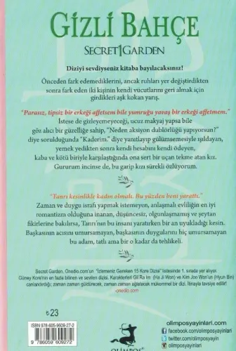 Gizli Bahçe (Ciltli) Kang Yi-eul Olimpos Yayınları %60 indirimli