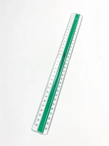 Linex Anti Slide Kaydırmaz Cetvel 30 cm Yeşil