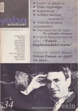 Yaba Edebiyat Dergisi Sayı: 34 Kolektif Yaba Yayınları Satın Al - ekin