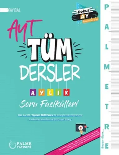 Palme AYT Sayısal Tüm Dersler Palmetre Aylık Çalışma Fasikülleri 2024