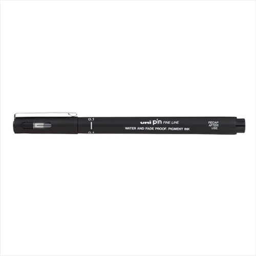 Uni PiN 0.1 fine line Akrilik Uçlu Kalem Siyah