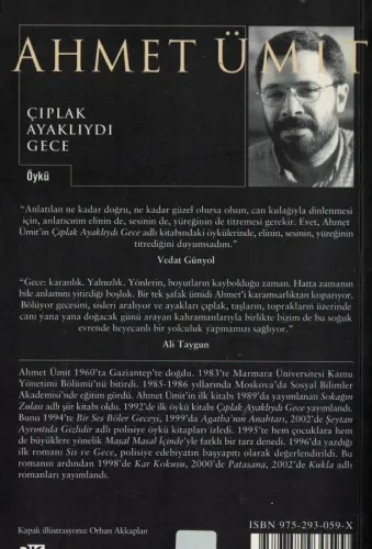 Çıplak Ayaklıydı Gece Ahmet Ümit Doğan Kitap %62 indirimli