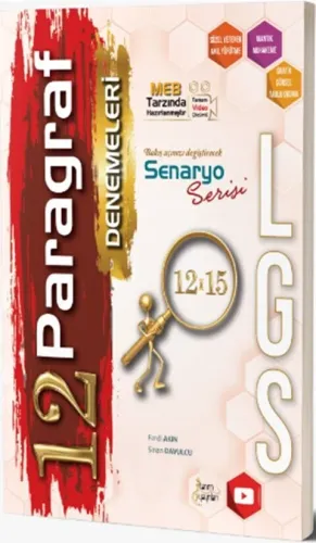 Tanım Yayınları 8. Sınıf LGS Paragraf 12 x 15 Denemeleri