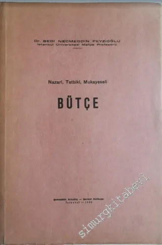 Bütçe: Nazari Tatbiki Mukayeseli -