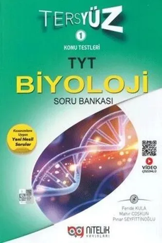 Nitelik Yayınları TYT Biyoloji Tersyüz Soru Bankası