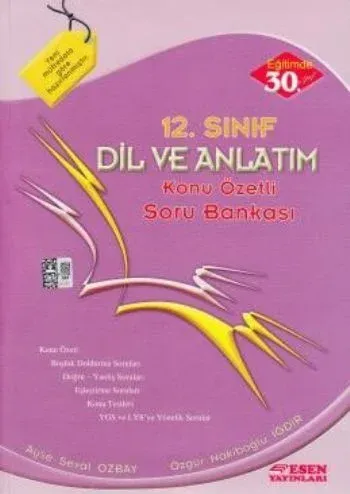Esen 12. Sınıf Dil ve Anlatım Konu Özetli Soru Bankası